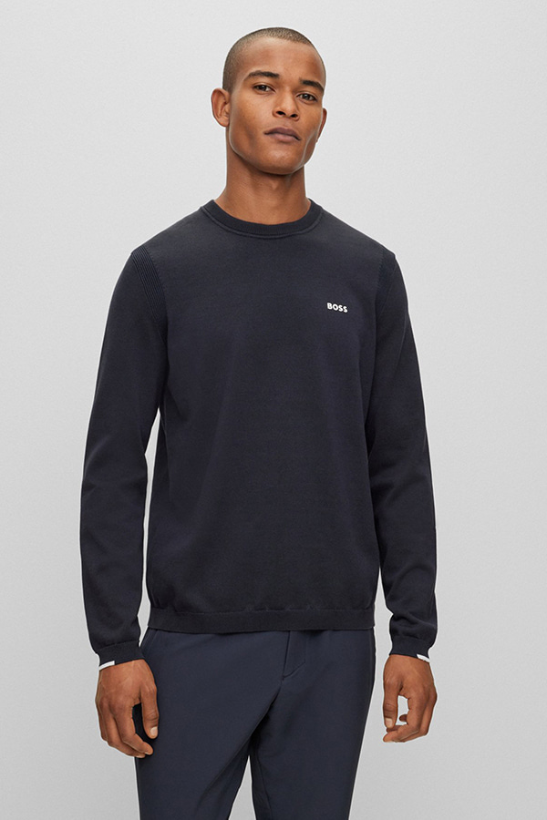 SWEATSHIRT BOSS - 402 BLUE